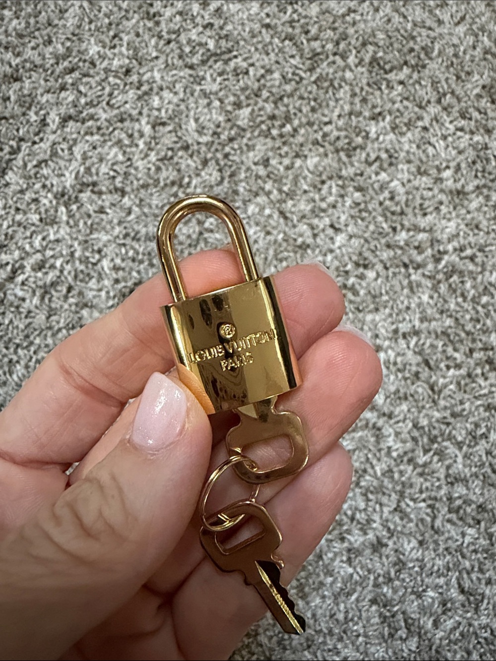 Louis Vuitton Gold-tone Padlock and Key Set - Picture 2 of 6